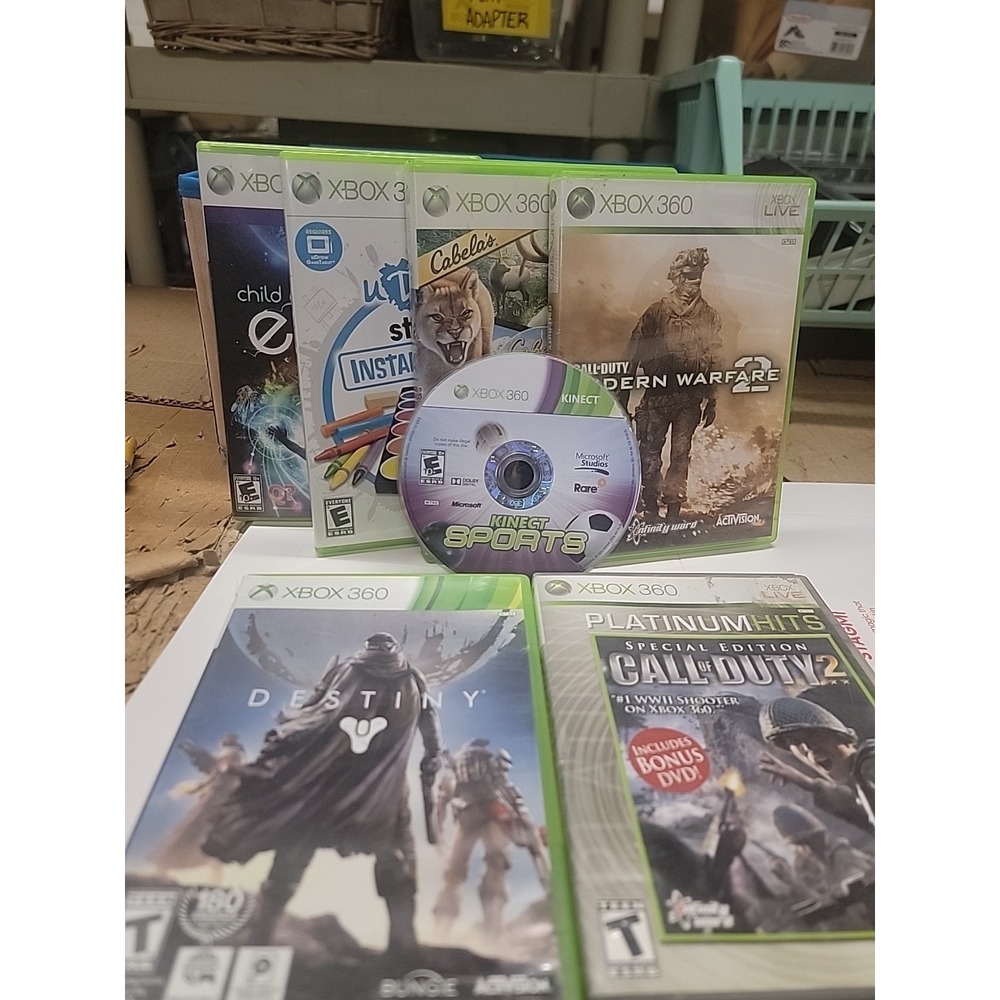 Lot Of 7 Xbox 360  Video Games All Tested Udraw & More!